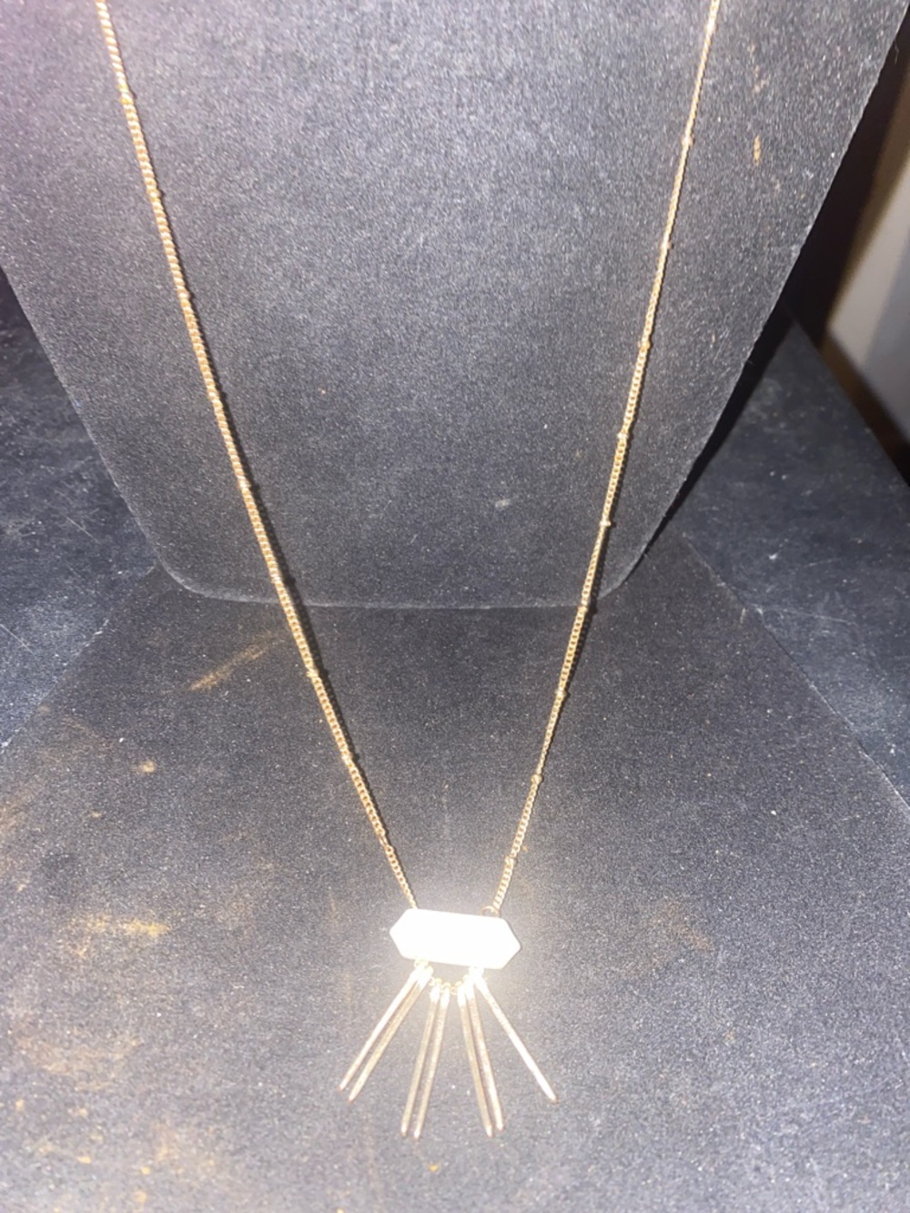 Gold Geometric Pendant Necklace - Women's Jewelry